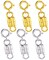 Clysoru Magnetic Necklace Clasps and Closures 14k Gold and Silver Beads Chain Extender Necklaces Bracelet Safety Magnetic Locking Jewelry Clasp Converter(3 Gold+3 Silver)